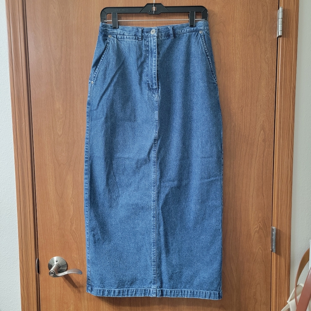 BOGO Christopher & Banks Denim Midi Skirt Size 10